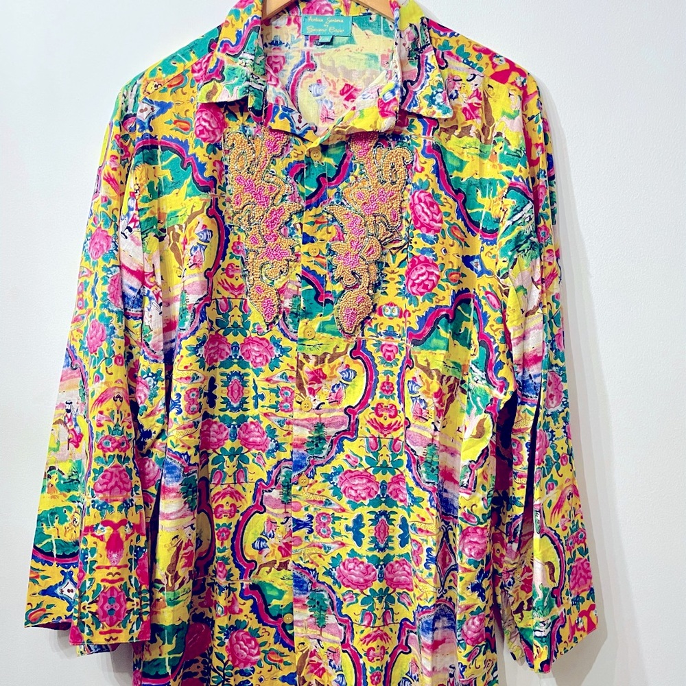 Antica Sartoria mens caftan shirt
